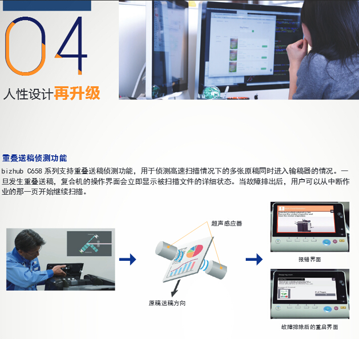 柯尼卡美能達彩色復印機C658人性設計再升級-科頤辦公